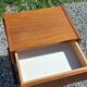 Pair of Scandinavian-style teak bedside tables from the 1970s.