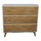 Vintage commode from the 50s-60s – cerused wood and grey