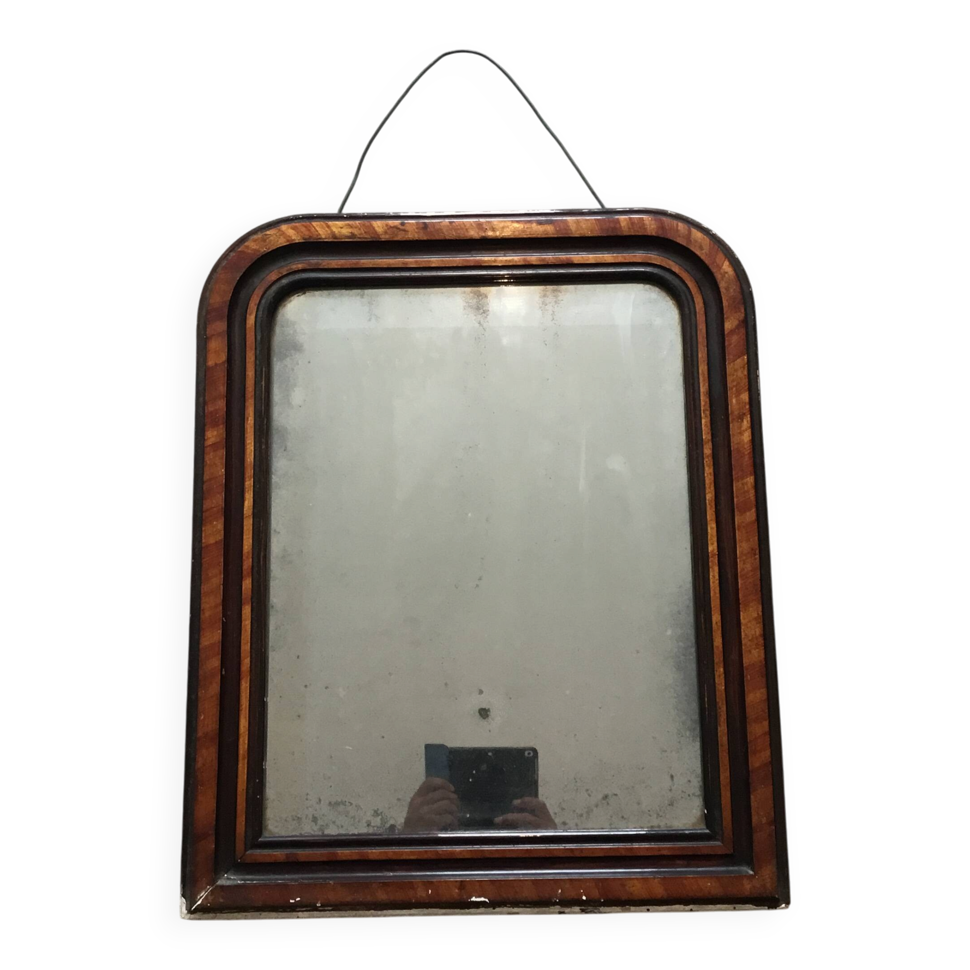 Wooden mirror in Louis Philippe style