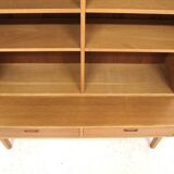 Scandinavian oak bookcase, Sweden, 1960