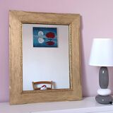 Art Deco rectangular gold mirror