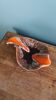 Flamed ceramic ashtray in Vallauris style from the 1970s.