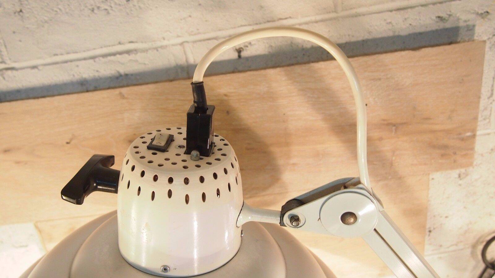 Paire Lampes Bureau Articulee Ajustable Industriel Vintage Chrome