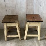 Pair of farm stools
