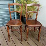 Paire d'ancienes chaises bistrot Luterma