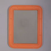 Vintage Orange Wall Mirror by Carrara Matta, 1970s