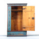 Rustic Farmhouse Folk Art Painted Bridal Wardrobe 1811