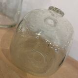 Signed Biot bubble glass bottle