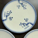 7 Art Deco dessert plates