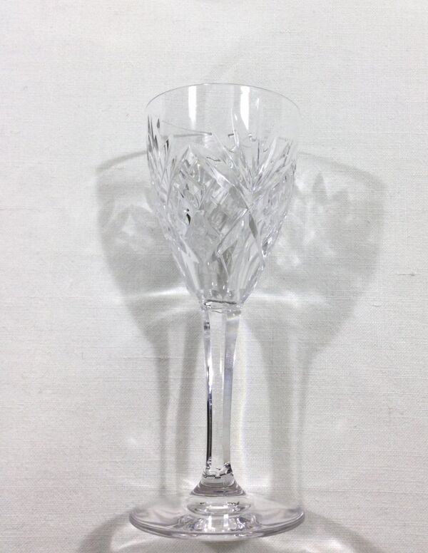 Lot de 7 verres à vin rouge Saint Louis modèle Chantilly