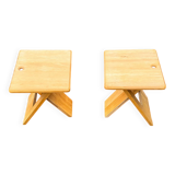 Pair of folding stools by Adrian Reed