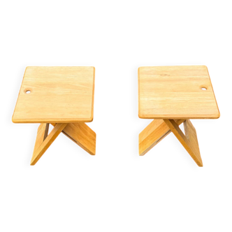 Pair of folding stools by Adrian Reed
