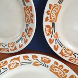 Suite of 9 flat plates Cairo Badonvillers