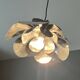 Vintage chrome flower-shaped pendant (1970)