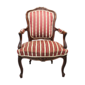 Fauteuil Rococo en bois 1890