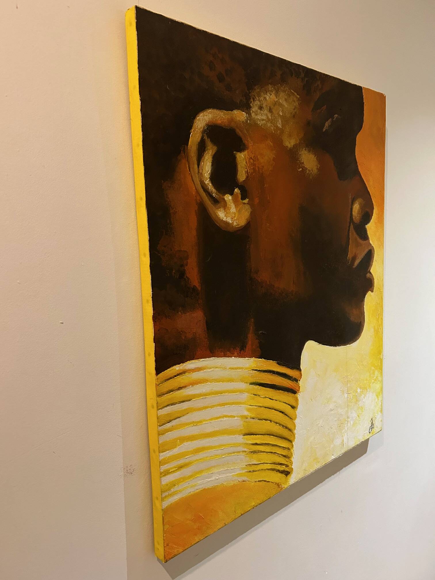 vintage oil portrait