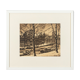 Amsterdam in Wintertime, B/W Etching on Paper, 50 x 45 cm
