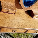 Dresser from the early 19th century with a cheval mirror.