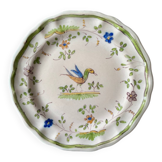 Moustiers faience plate, 18th century