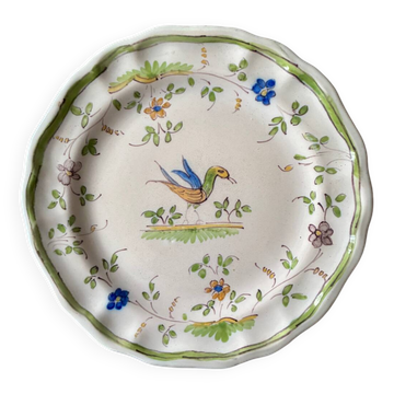 Assiette en faïence Moustiers XVIIIe