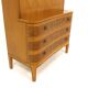 Secrétaire scandinave en orme, Swedish modern, Suède, 1940