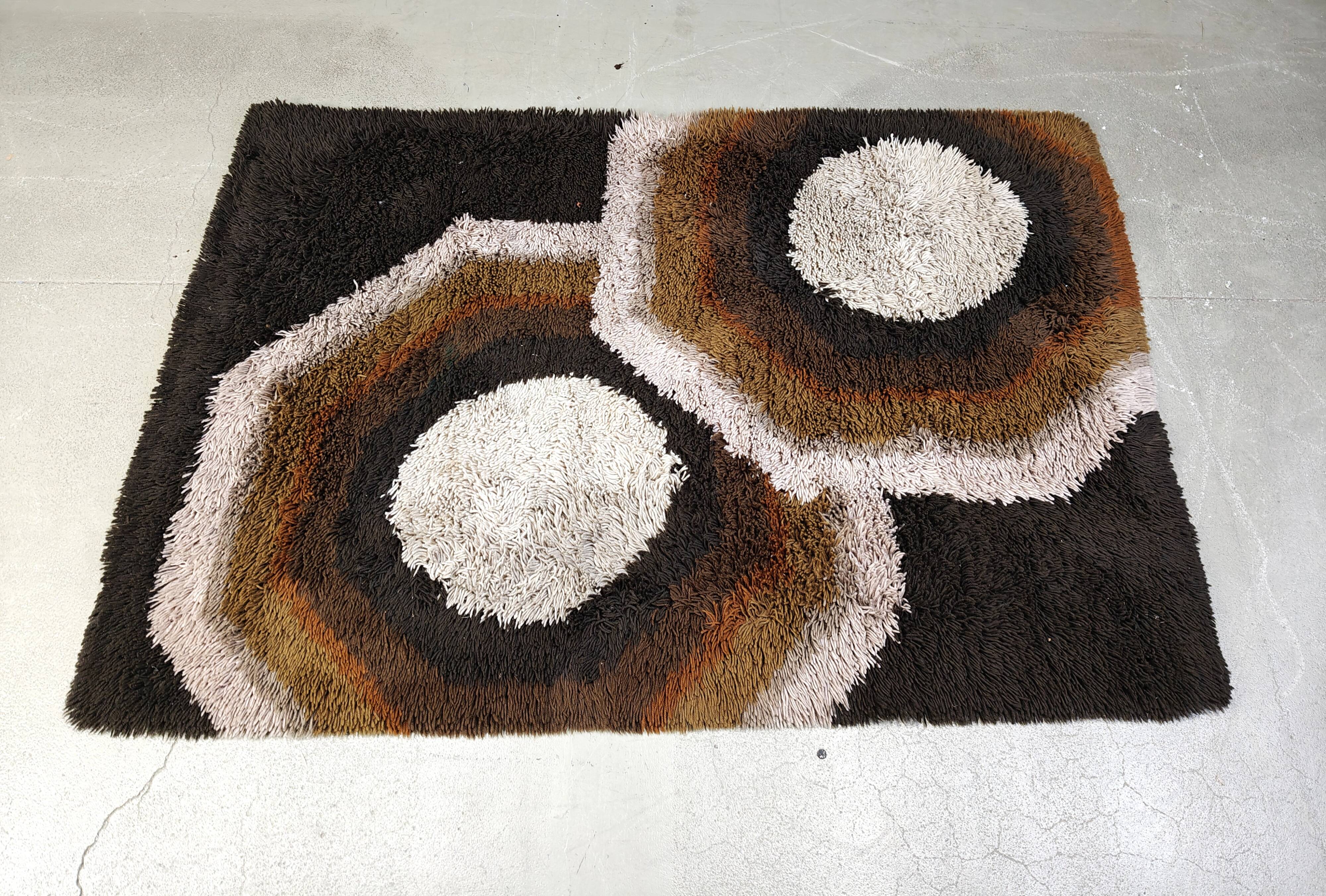 Tapis moderniste vintage de Desso, années 1970