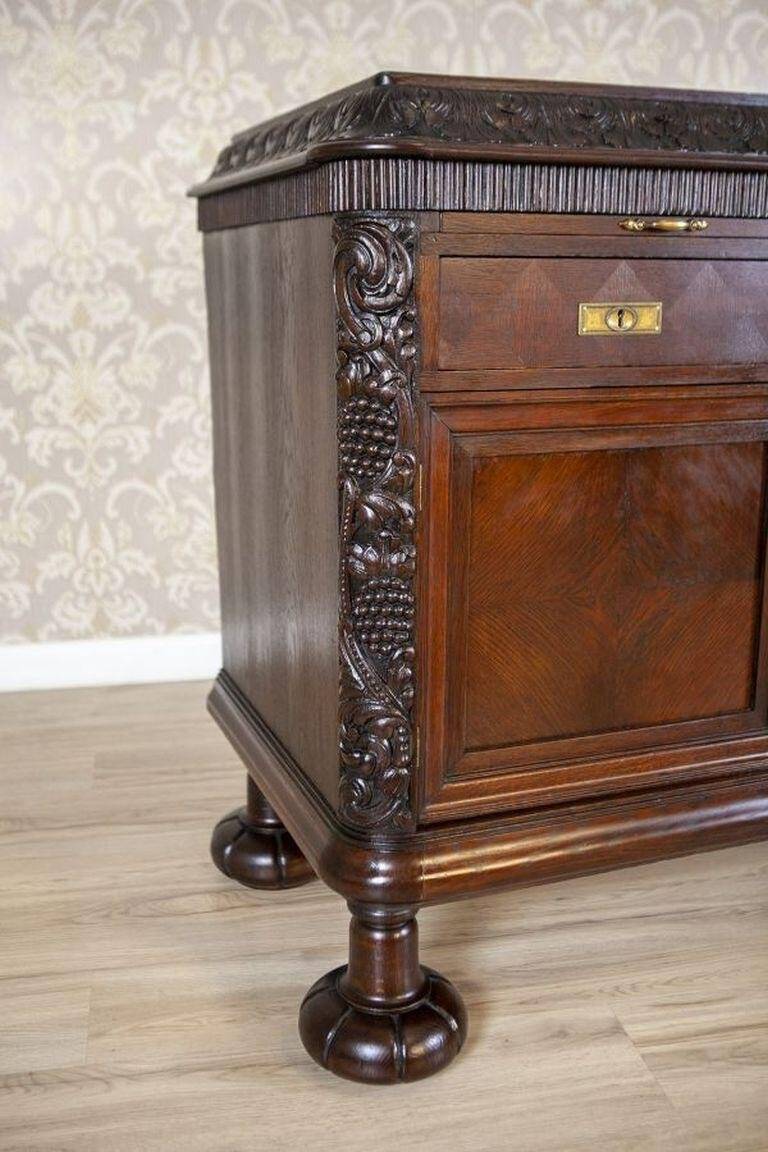 Early-20th Century Oak Commode in Brown with Drawers, 1930s