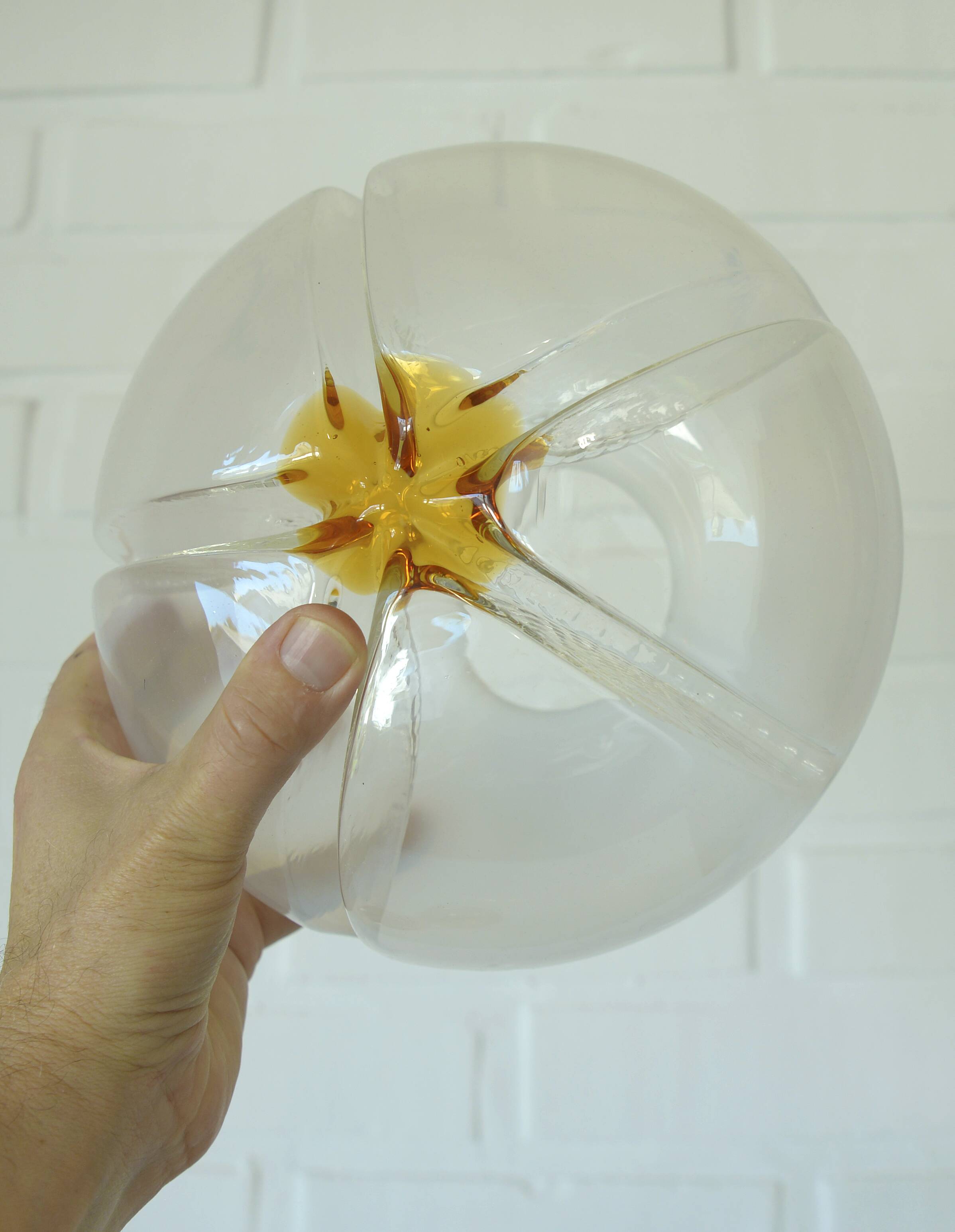 Mazzega Vintage Desk Lighting Murano Glass Mushroom Floor Lamp Italy 1970's