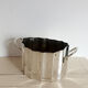 Silver metal ice bucket