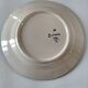 HB Quimper plate, Camaïeu model, green and saffron floral decoration