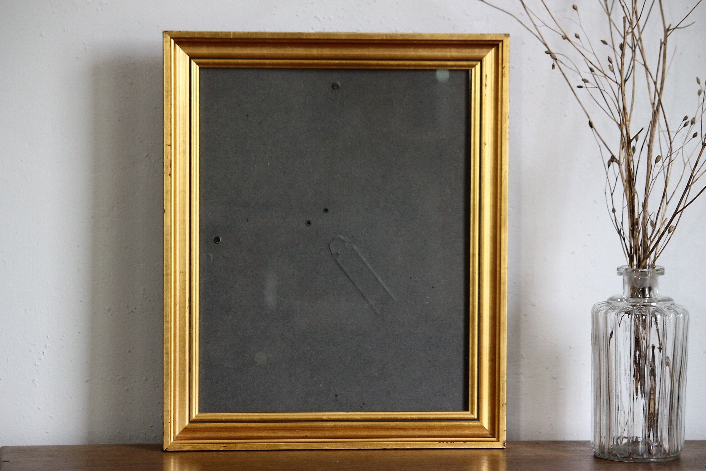 Gilded wood glazed photo frame