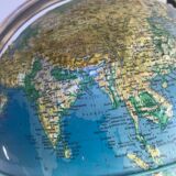 Luminous terrestrial globe Grange Batlière 1975