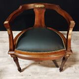 Empire office chair in mahogany