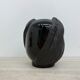 Rosenthal vase black porcelain Johan van Loon, 1980s