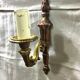 Louis XVI style wall lamp in gilded copper