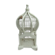 White bird cage wood metal