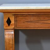 Console en Ronce de Noyer, époque Restauration – Début XIXe
