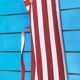 Vintage foldable nomadic deckchair