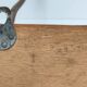 Coat rack wood and metal patinated Samaritaine Paris vintage