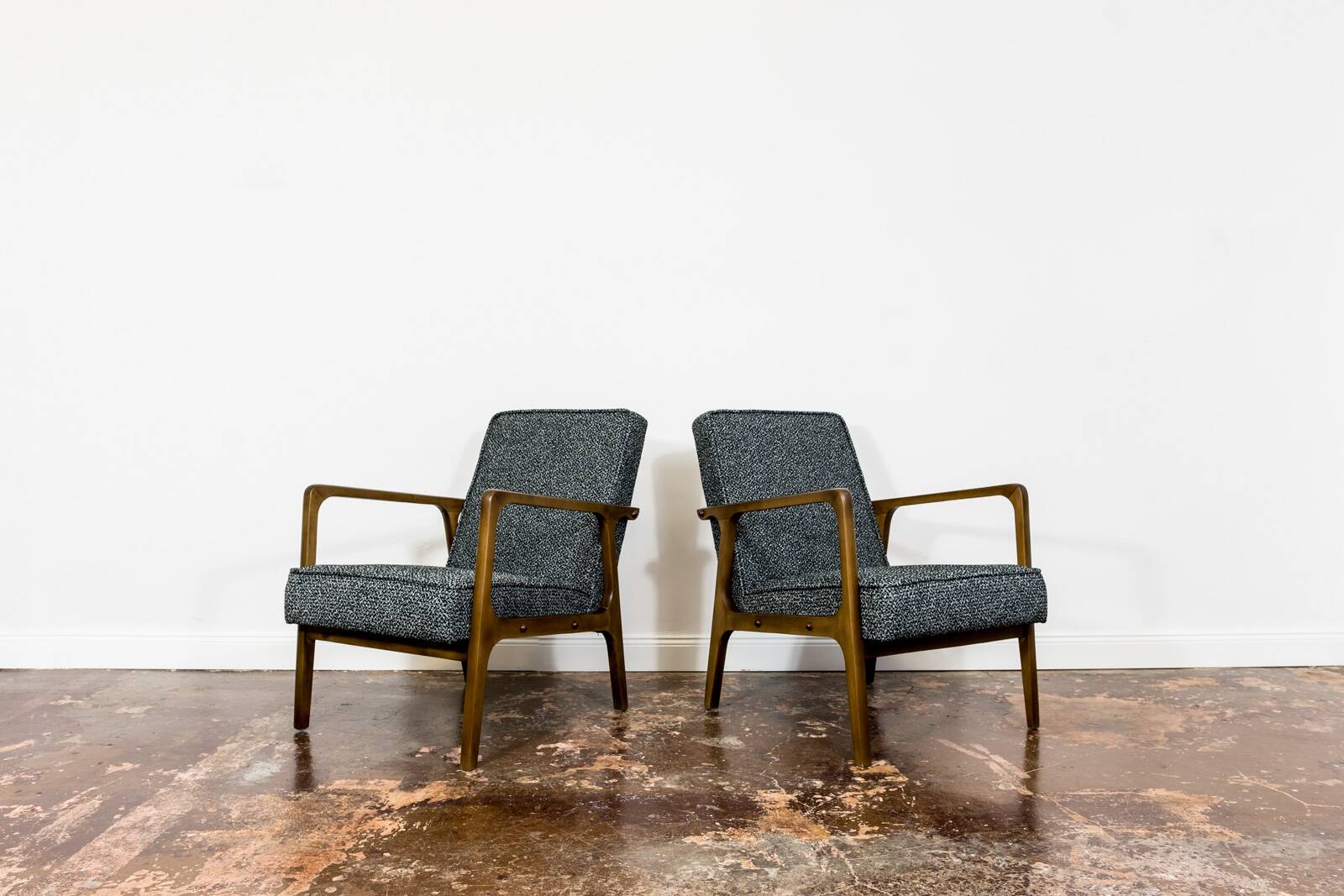Vintage armchairs by BFM, Poland, 1960s, set of 2
