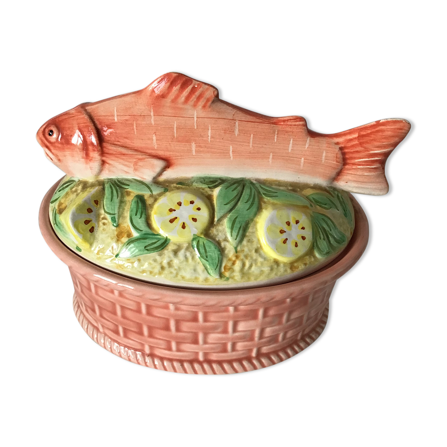 Salmon terrine slurry from the 70s perfect condition Geo brand