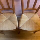 2 Empire chairs in walnut, mulching in perfect condition.