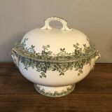 Soup pot in antique earthenware