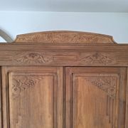 Wardrobe, oak linen cupboard from 1920.