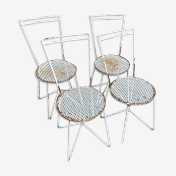 Set de 4 chaises de jardin