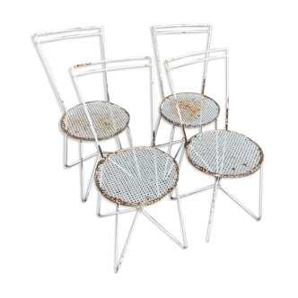 Set de 4 chaises de jardin
