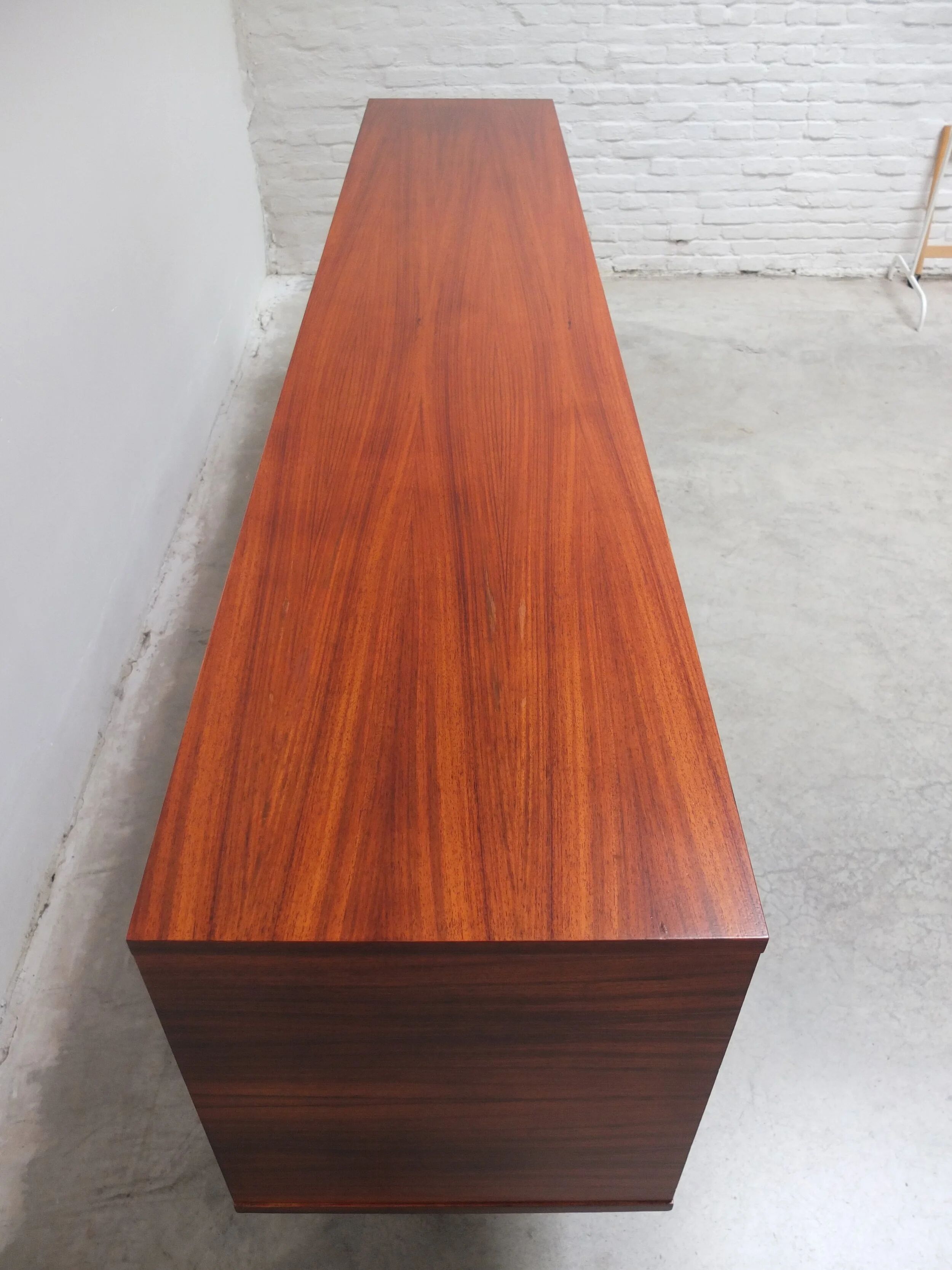 Large minimalist sideboard by Meubelfabriek Aurora, 1960s