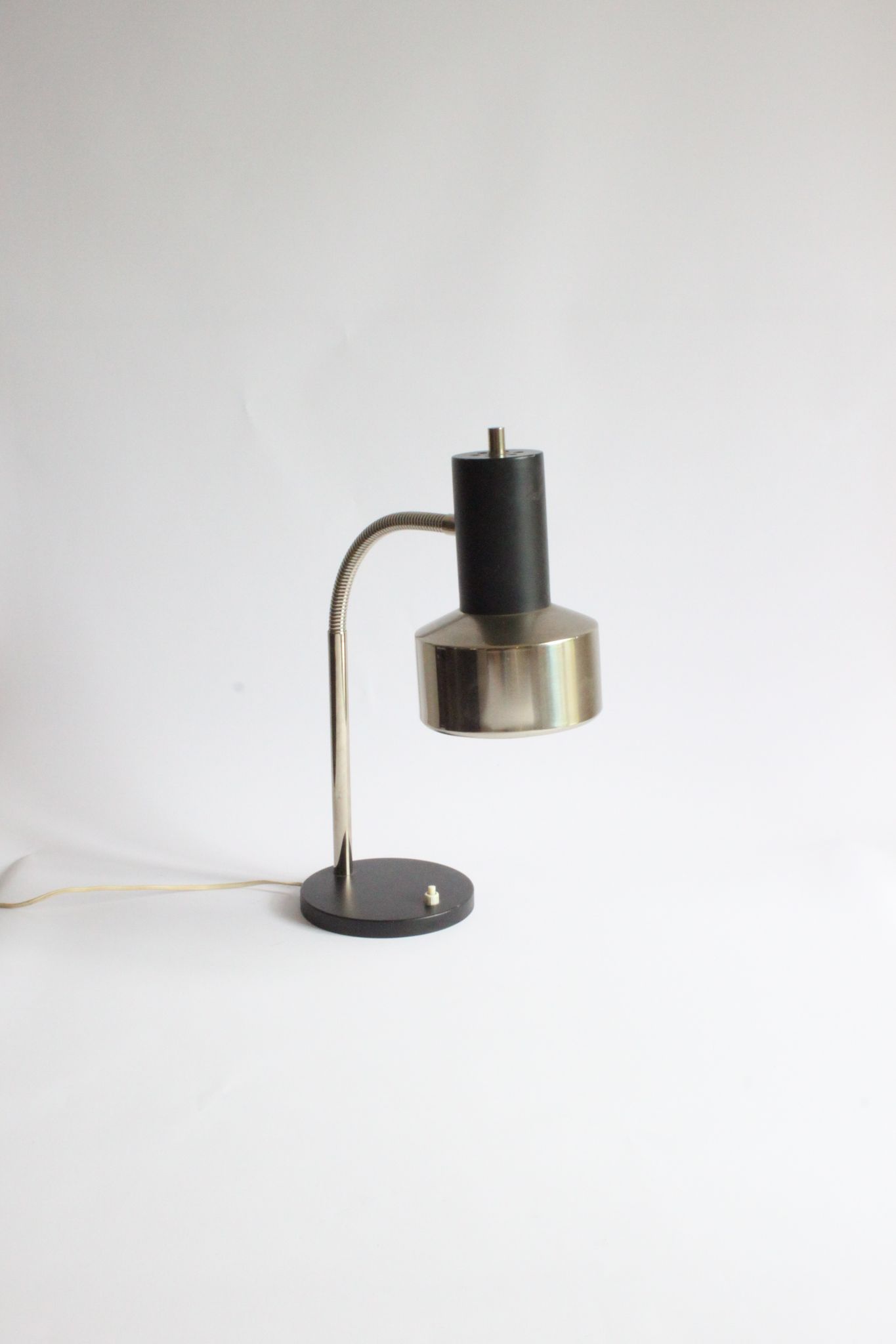 Gooseneck Copper Desk Lamp by Massive Belgium 1960s