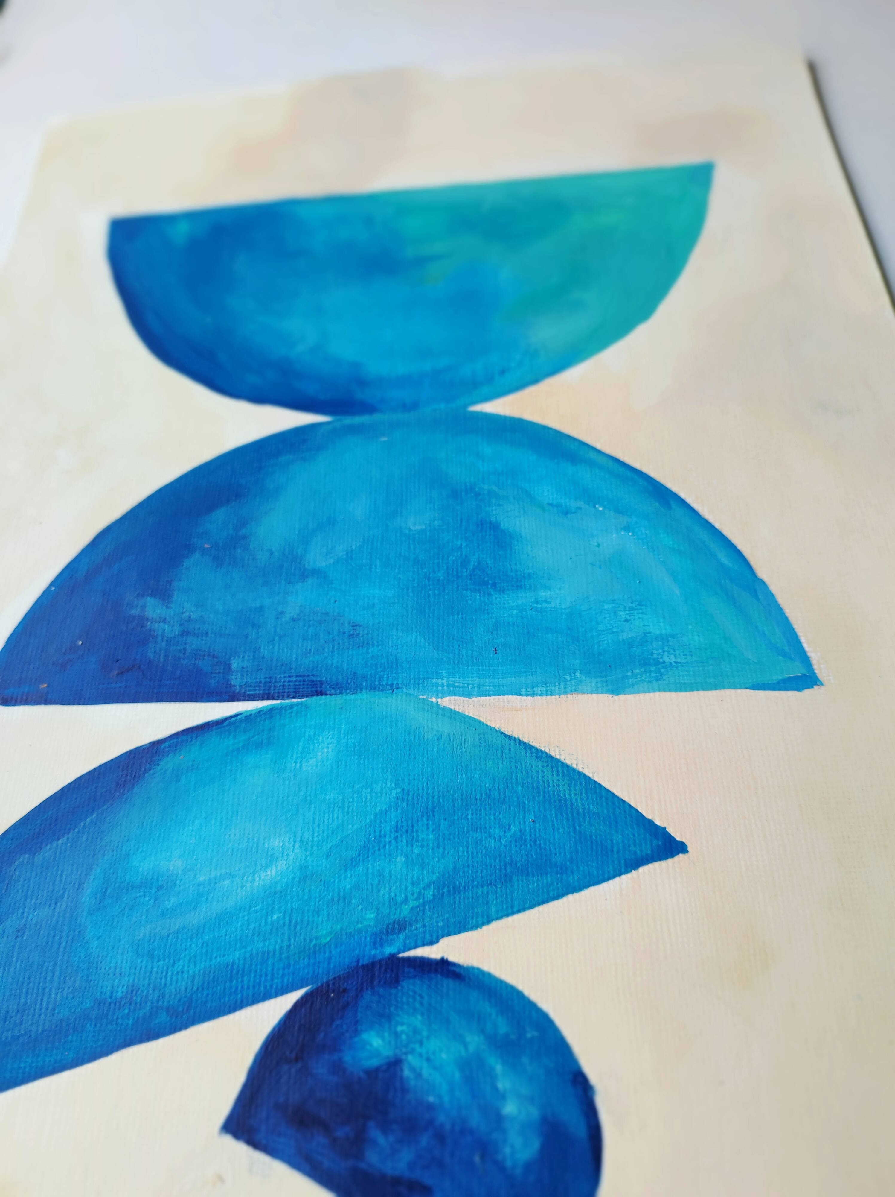 Minimalist geometric painting