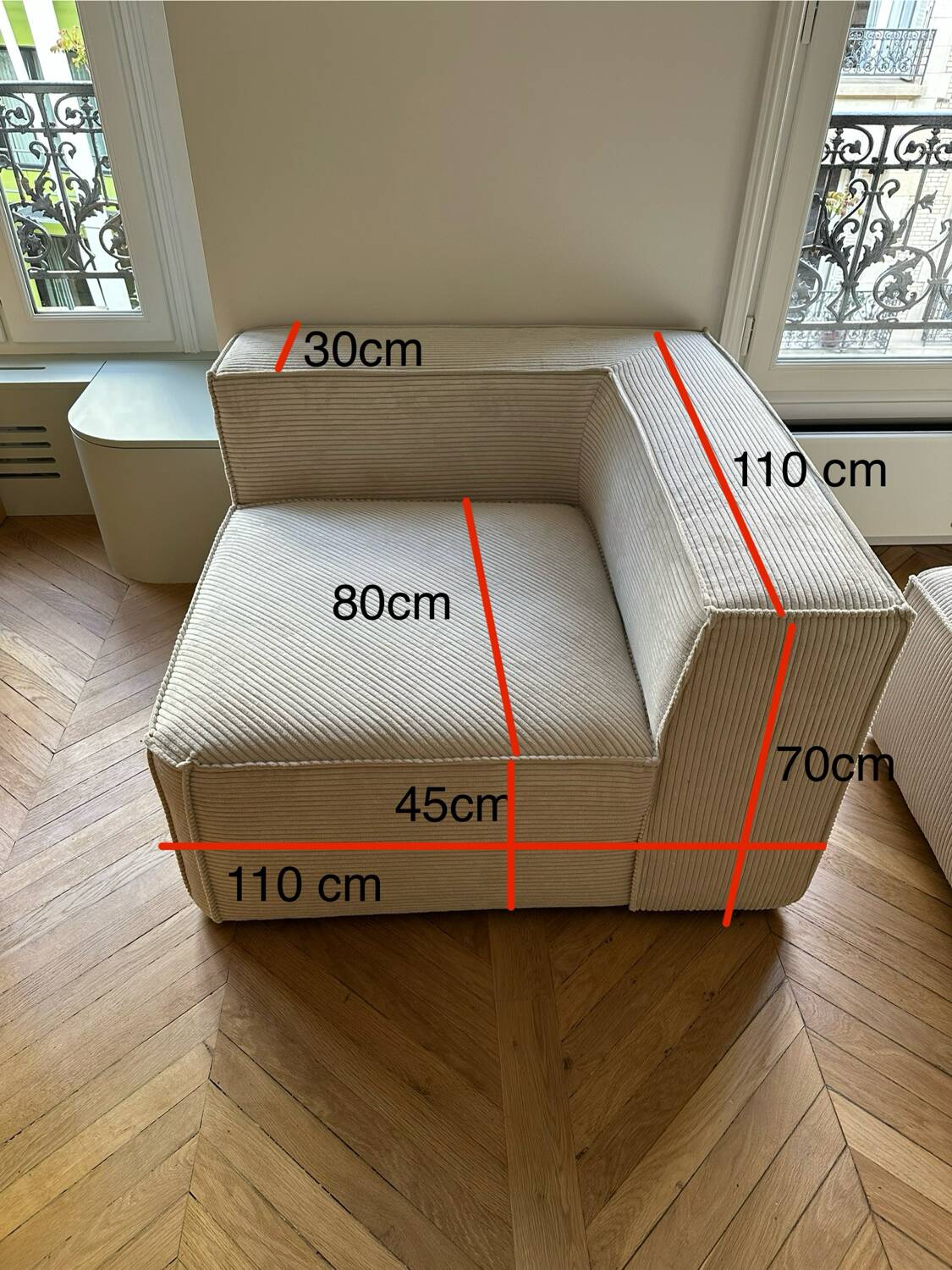 New Kave Home corner armchair